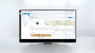Beispielhaftes Dashboard einer Energiemanagement Software