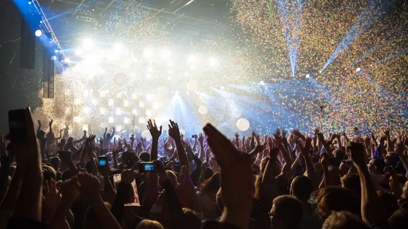 Menschen auf einem Konzert