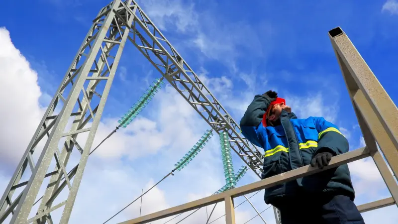 Mitarbeiter in einem Kraftwerk