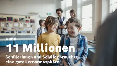 Rund 11 Millionen Schülerinnen und Schüler brauchen eine gute Lernatmosphäre