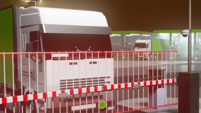 Zugang zu einem sicheren Rasthof