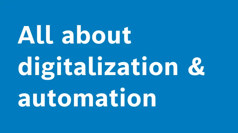 digitilization and automation