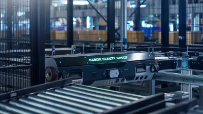 Digital distribution in the logistics cluster of the Babor Beauty Group Eschweiler