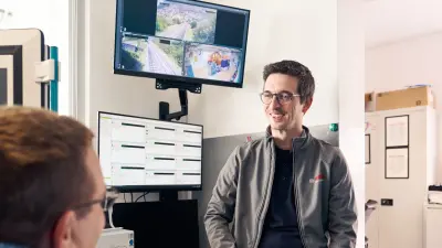 Bosch and Sommerbergbahn employees in the technical center