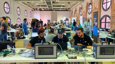 Participants formed more than 10 teams to work on their specific topics