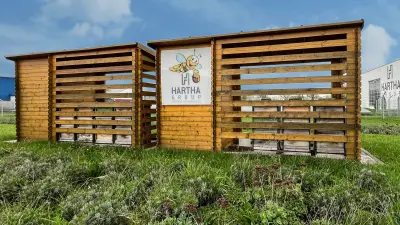 HÄRTHA Group, Company premises, exterior view with beehives