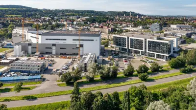 Vetter Pharma, exterior view of the company store in Ravensburg, Germany