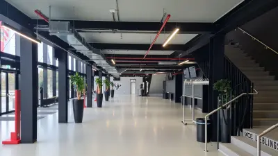 Innenansicht der Kia Metropol Arena Nürnberg, Eingangsbereich