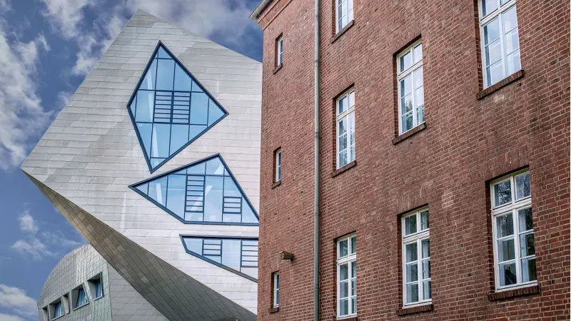 Central building Leuphana Lüneburg, Germany, exterior view