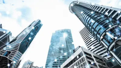 Via datastreams interconnected office buildings in a city