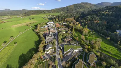 Aerial view of the area of the Sozialwerk Am Bruckwald