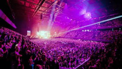 Ziggo Dome, Amsterdam, concert arena, interior view with audience