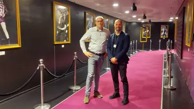 Ziggo Dome, Amsterdam, Bosch employee Vincent van Asselt with Emile Rietveld of Ziggo Dome
