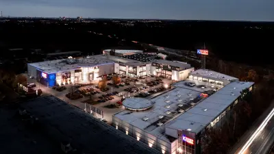 Luftaufnahme Nachtbild Küchen Aktuell GmbH