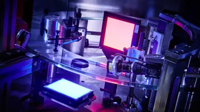 Kunststoffverarbeitung in einer Halle