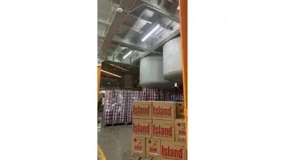 Opslagruimte van Treasure Island met Bosch-brandmelder