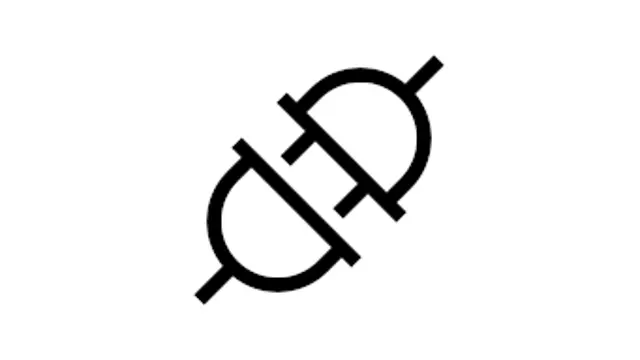 Icon of plug connection