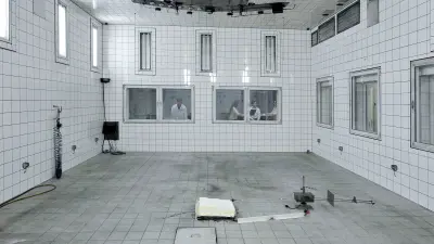 Inside of the fire lab in Munich