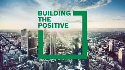 building the positive: skyline of a city with sunny weather